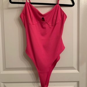 pink bodysuit
